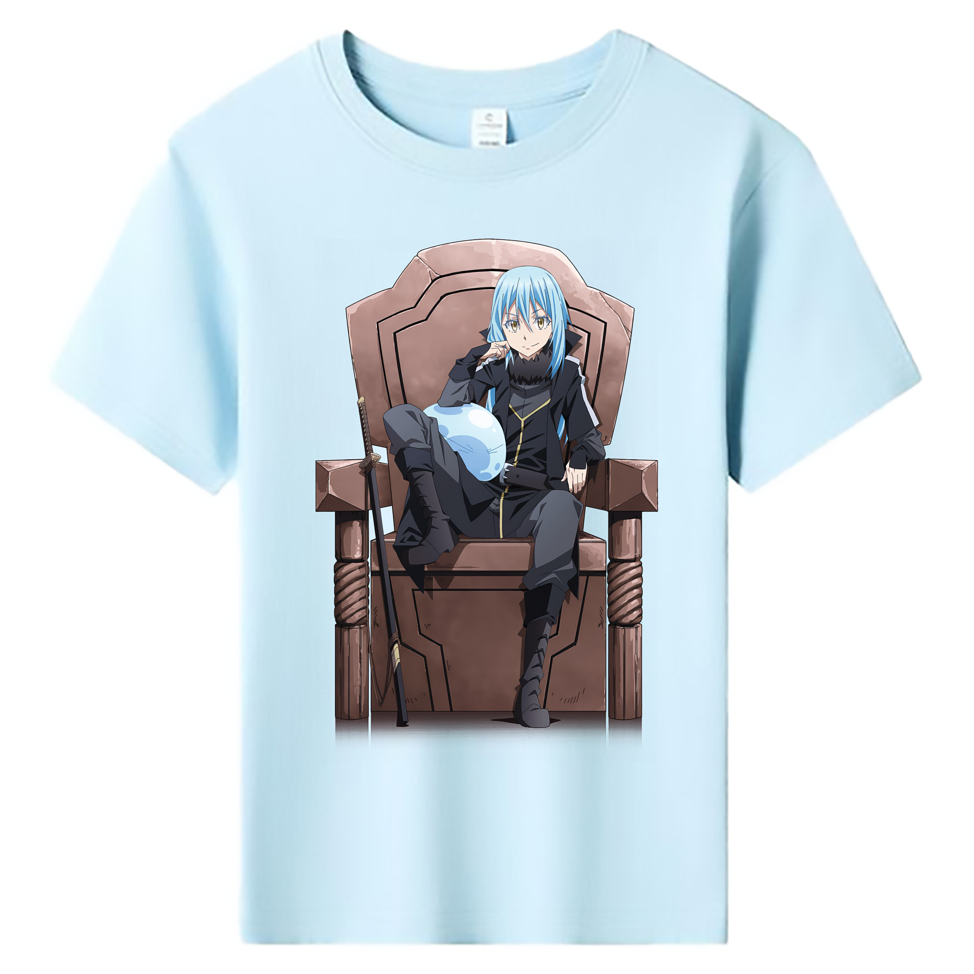（画像用） 転スラ Regarding Reincarnated to Slime 綿100％キッズTシャツ（フロントプリント）